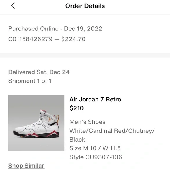 Jordan Retro 7 Men size 10 lightly used 9/10 condition - Picture 4 of 4